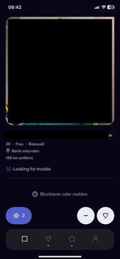 Casual Dating Portale wie Feeld kommen nicht drum herum, dass es auch mal vollkommen leeren Profile nur mit ein paar  hübschen Fotos zu finden sind – das sieht zwar auf den ersten Blick wie Fake aus, muss es aber nicht sein.