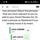 Die “Smart Review” ist ein intelligenter Wiederholmanager. Du entscheidest selber, welche Vokabeln du lernen möchtest – und die App sagt dir, wann.