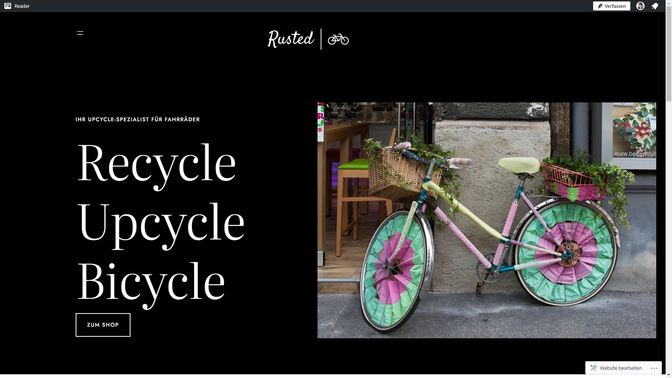 Mit WordPress lassen sich auch mal kreativere Seiten umsetzen