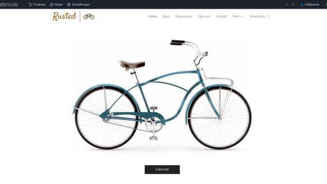 Die Vorlage bietet mir einen zeitlosen weißen Showroom-Look. Nice!