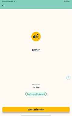 Die Vokabeln werden als Karteikarten eingeführt. Zuerst gibst du an, ob du ein Wort schon kennst – dann wird es von der Lernliste gestrichen. Da alle Kurse KI-unterstützt und gleich aufgebaut sind, macht es auch keinen Unterschied, welche Sprache du gerade lernst.