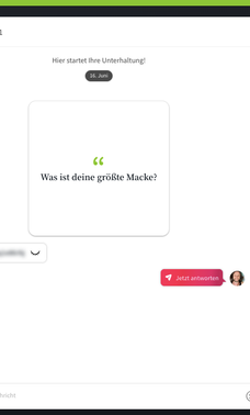 Du willst ein Gespräch starten, hast aber keine Ahnung, wie? Kein Problem: Bei LemonSwan gibt es Eisbrecher, die den Einstieg erleichtern.