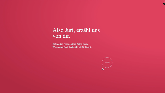 So beginnt die Anmeldung bzw. die Profilerstellung auf Zweisam. Persönlich, nah und direkt. Ich weiß nicht, wie es dir dabei ginge, aber mir hat das Spaß gemacht.