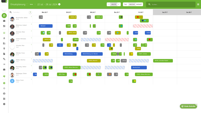 mfr liefert eine übersichtliche und smarte Plantafel für Außendienst-Teams und Wartungsmannschaften