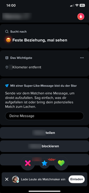 Viele Profile lassen alles offen oder kombinieren mehrere Ziele gleichzeitig. Von „mal sehen“ bis Beziehung ist alles dabei. Das macht Tinder flexibel – aber auch ziemlich unverbindlich.