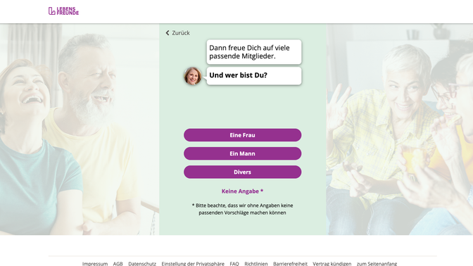Schon direkt bei der Anmeldung wirst du von einem Chat-Bot persönlich abgeholt und durch den Prozess geführt. Einfacher geht es kaum.