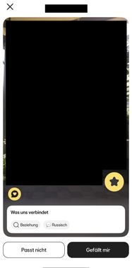 Im “Entdecken”-Bereich werden dir besonders passende Personen vorgeschlagen. Leider sind aber auch diese Vorschläge oft oberflächlich.