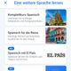 Die Zusatzkurse (z. B. “Spanisch mit El País”) findest du etwas versteckt in der Sprachauswahl.