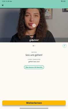 Welche Vokabeln du lernst, entscheidest du bei Memrise selbst. Deshalb wird zu Beginn jeder Lektion gefragt, ob du diese und jene Vokabel (und Phrase) schon kennst. Sogar die wörtliche Übersetzung wird dir geboten.