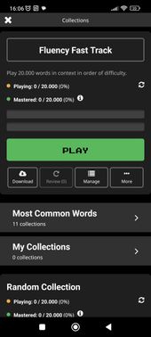 “Fluency Fast Track”, der Standardkurs, beinhaltet sage und schreibe 20.000 Spanisch-Vokabeln. Das ist mal ne Ansage!