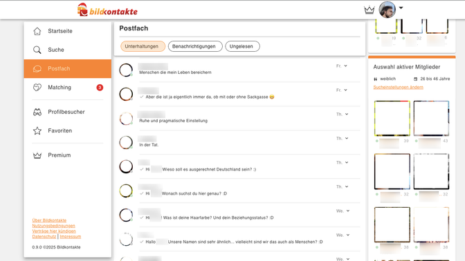 Keine Sorge, chatten kannst du hier umsonst bis zum Abwinken. Auch die Suchfunktion (mit eingeschränkten Filtern) läuft ganz gut.