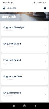 Die Jicki-App ist schlicht gehalten und dadurch schön übersichtlich. Alle Sprachduschen werden direkt untereinander aufgelistet.