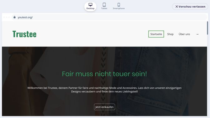 Ein schicker, unaufgeregter Header; genau mein Ding